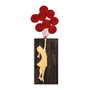 Wallity Banksy - 17-1 Escultura de pared de madera y metal